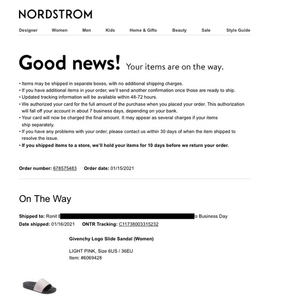 NIB $395 GIVENCHY Logo Slide Sandal in size 36 - Picture 15 of 15